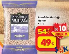 ANADOLU MUTFAĞI NOHUT 1 KG